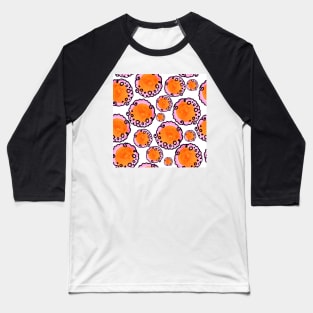 Orange and cloudy Baseball T-Shirt